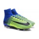Nike Mercurial Superfly V FG Nuove 2016 Scarpa Calcetto Verde Blu Nero