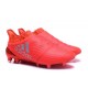 adidas X 16+ Purechaos FG Nuove 2016 Scarpa Calcio Rosso Argento Metallica