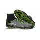 Scarpa da Calcio Nuovo Nike Hypervenom Phantom II FG ACC Nero Grigio