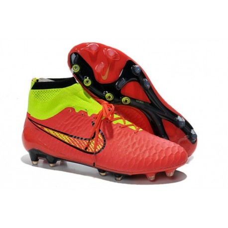 Nike Scarpe da Calcio Uomo Magista Obra FG ACC Rosso Volt Oro