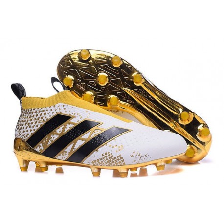 Scarpa Stellar Pack adidas ACE16+ PureControl FG Bianco Oro Nero