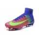 Scarpe da Calcetto Nike Mercurial Superfly V FG Blu Arancio Verde