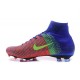 Scarpe da Calcetto Nike Mercurial Superfly V FG Blu Arancio Verde