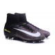 Scarpe da Calcetto Nike Mercurial Superfly V FG Nero Bianco Rosa
