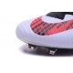 Scarpe da Calcetto Nike Mercurial Superfly V FG Bianco Rosso