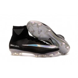 Scarpe da Calcetto Nike Mercurial Superfly V FG Nero Metallico