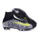 Scarpe da Calcetto Nike Mercurial Superfly V FG Bianco Nero Giallo