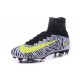 Scarpe da Calcetto Nike Mercurial Superfly V FG Bianco Nero Giallo