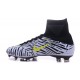 Scarpe da Calcetto Nike Mercurial Superfly V FG Bianco Nero Giallo
