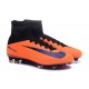 Nike Mercurial Superfly V FG Nuovo Scarpa da Calcio Uomo Arancio Viola