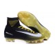 Nike Mercurial Superfly V FG Nuovo Scarpa da Calcio Uomo Nero Bianco Giallo