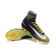 Nike Mercurial Superfly V FG Nuovo Scarpa da Calcio Uomo Nero Bianco Giallo