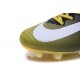 Nike Mercurial Superfly V FG Nuovo Scarpa da Calcio Uomo Nero Bianco Giallo