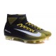 Nike Mercurial Superfly V FG Nuovo Scarpa da Calcio Uomo Nero Bianco Giallo