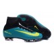 Nike Mercurial Superfly V FG Nuovo Scarpa da Calcio Uomo Blu Giallo