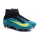 Nike Mercurial Superfly V FG Nuovo Scarpa da Calcio Uomo Blu Giallo