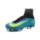 Nike Mercurial Superfly V FG Nuovo Scarpa da Calcio Uomo Blu Giallo