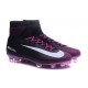 Nike Mercurial Superfly V FG Nuovo Scarpa da Calcio Uomo Nero Viola Bianco