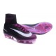 Nike Mercurial Superfly V FG Nuovo Scarpa da Calcio Uomo Nero Viola Bianco