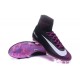 Nike Mercurial Superfly V FG Nuovo Scarpa da Calcio Uomo Nero Viola Bianco