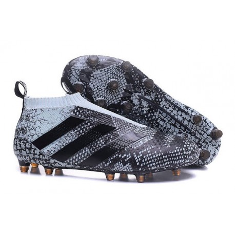 Scarpa da Calcetto Uomo adidas ACE16+ PureControl FG Nero Grigio