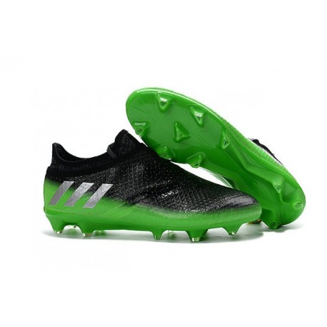 Nuove Scarpe da Calcio adidas Messi 16+ Pureagility FG/AG Nero Verde