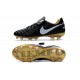 Nike Tiempo Legend 6 FG ACC Scarpini da Calcio Uomo Nero Oro Bianco