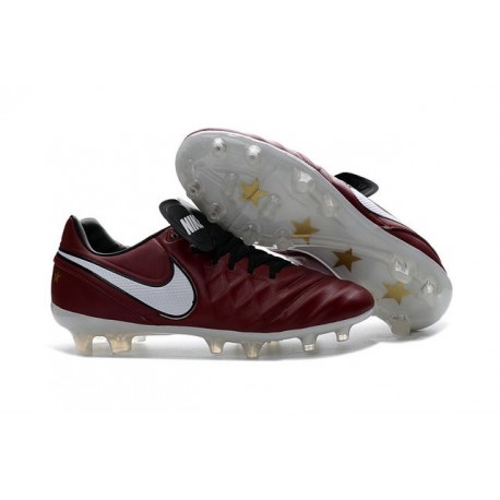 Nike Tiempo Legend 6 FG ACC Scarpini da Calcio Uomo Rosso Bianco