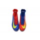 Nike Mercurial Superfly V FG Nuovo Scarpa da Calcio Uomo Rosso Blu Giallo