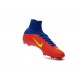 Nike Mercurial Superfly V FG Nuovo Scarpa da Calcio Uomo Rosso Blu Giallo