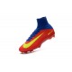 Nike Mercurial Superfly V FG Nuovo Scarpa da Calcio Uomo Rosso Blu Giallo