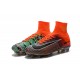 Nike Mercurial Superfly V FG Nuovo Scarpa da Calcio Uomo Arancio Nero Blu