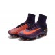 Nike Mercurial Superfly V FG Nuovo Scarpa da Calcio Uomo Viola Arancio