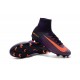 Nike Mercurial Superfly V FG Nuovo Scarpa da Calcio Uomo Viola Arancio