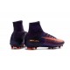 Nike Mercurial Superfly V FG Nuovo Scarpa da Calcio Uomo Viola Arancio