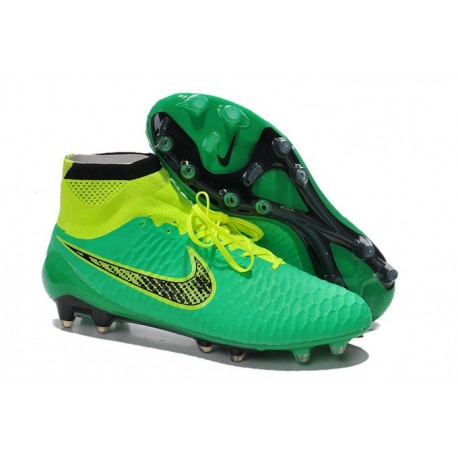 Scarpe da Calcetto Nike Magista Obra Tech FG ACC Verde Nero Volt