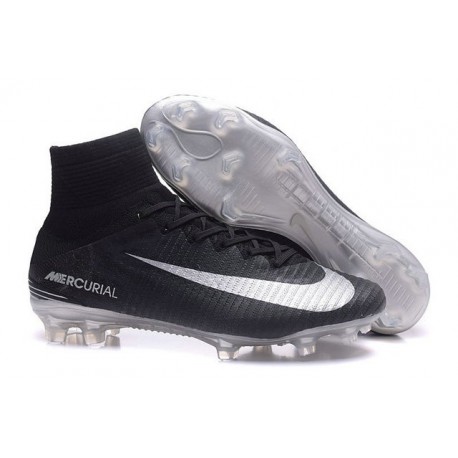 Scarpe da Calcio Nike Mercurial Superfly 5 FG ACC Nero Metallico