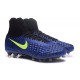 Nike Uomo Scarpa Calcio Magista Obra II FG Blu Nero Giallo