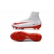 Scarpe da Calcio Nike Mercurial Superfly 5 FG ACC Bianco Rosso