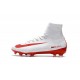 Scarpe da Calcio Nike Mercurial Superfly 5 FG ACC Bianco Rosso