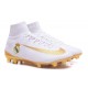Nike Mercurial Superfly V FG Scarpa Calcio Real Madrid FC Bianco Oro