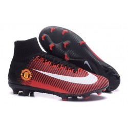 Nike Mercurial Superfly V FG Scarpa Calcio Manchester United Rosso