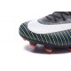 Nuovo Scarpe da Calcio Nike Mercurial Vapor XI FG Nero Verde Bianco
