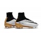 Nike Mercurial Superfly V FG Scarpa Calcio Bianco Oro Nero