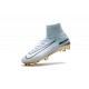 Nike Mercurial Superfly V CR7 Vitórias FG Scarpa Calcio Bianco Oro