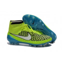 Scarpe da Calcetto Nike Magista Obra Tech FG ACC Volt Blu Bianco
