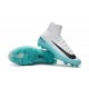 Nike Mercurial Superfly V FG Scarpa Calcio Bianco Blu Nero