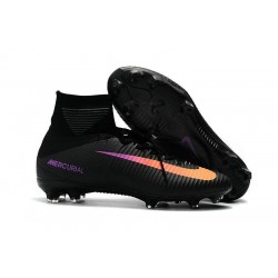 Scarpe da Calcio Nuove 2017 Nike Mercurial Superfly 5 FG Nero Arancio