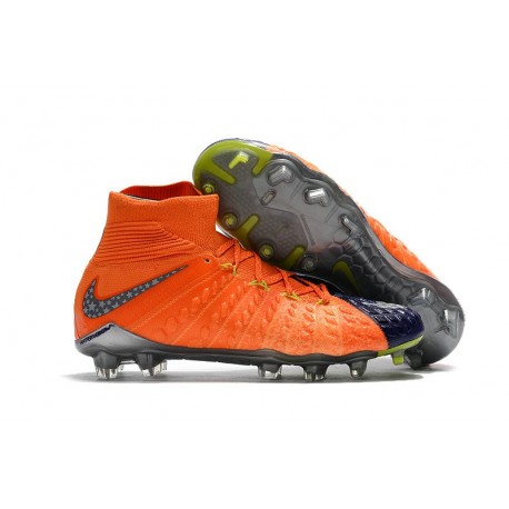 Scarpe Calcio Nuovo Nike Hypervenom Phantom III DF FG ACC - Arancio Nero