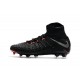 Scarpe Calcio Nuovo Nike Hypervenom Phantom III DF FG ACC - Nero Metallico